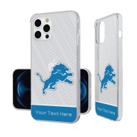 Detroit Lions Personalized Endzone Plus Design iPhone Clear Case