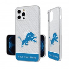 Detroit Lions Personalized Endzone Plus Design iPhone Clear Case