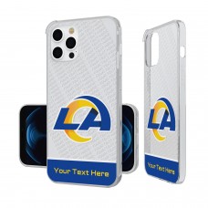 Los Angeles Rams Personalized Endzone Plus Design iPhone Clear Case