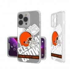 Именной чехол на iPhone Cleveland Browns Tilt Design