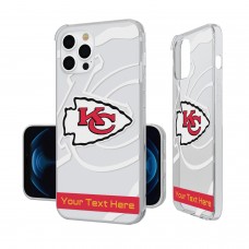 Чехол на телефон Kansas City Chiefs Personalized Tilt Design iPhone Clear