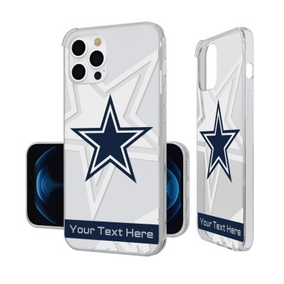 Dallas Cowboys Personalized Tilt Design iPhone Clear Case