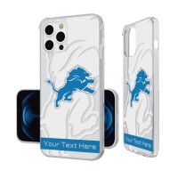 Detroit Lions Personalized Tilt Design iPhone Clear Case