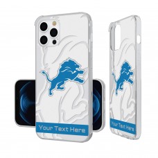 Detroit Lions Personalized Tilt Design iPhone Clear Case