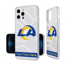 Чехол на телефон Los Angeles Rams Personalized Tilt Design iPhone Clear