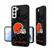 Именной чехол на телефон Samsung Cleveland Browns Tilt Design Galaxy
