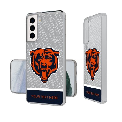 Именной чехол на телефон Samsung Chicago Bears Endzone Plus Design Galaxy - оригинальные аксессуары NFL Чикаго Бирз