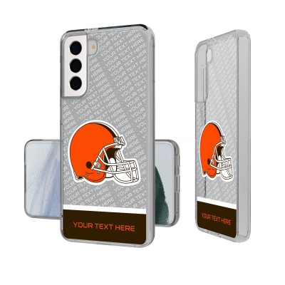 Именной чехол на телефон Samsung Cleveland Browns Endzone Plus Design Galaxy - оригинальные аксессуары NFL Кливлэнд Браунс