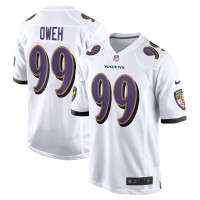 Игровая джерси Baltimore Ravens Odafe Oweh Nike White Game