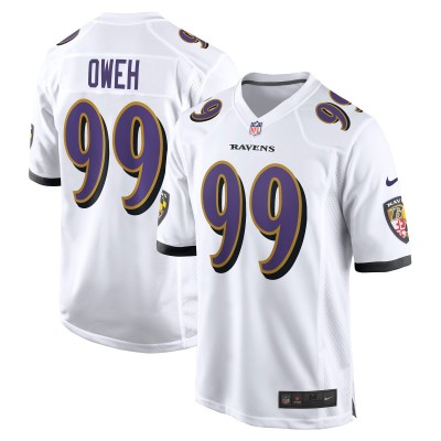 Игровая джерси Baltimore Ravens Odafe Oweh Nike White Game