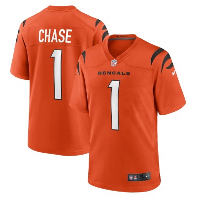 Игровая джерси JaMarr Chase Cincinnati Bengals Nike - Orange