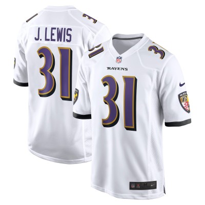 Джерси Baltimore Ravens Jamal Lewis Nike White Retired Player Game
