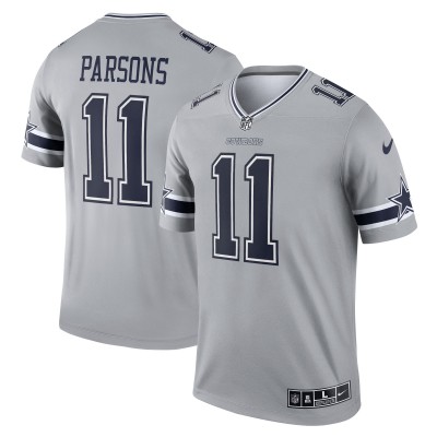 Игровая джерси Micah Parsons Dallas Cowboys Nike Inverted Legend - Gray