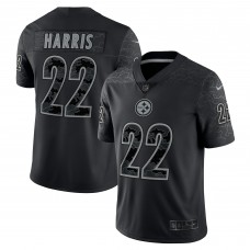 Игровая джерси Najee Harris Pittsburgh Steelers Nike RFLCTV Limited - Black