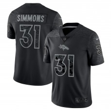 Джерси Justin Simmons Denver Broncos Nike RFLCTV Limited - Black
