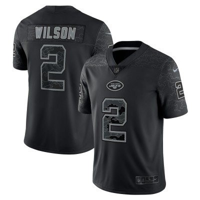 Джерси Zach Wilson New York Jets Nike RFLCTV Limited - Black