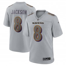 Игровая джерси Lamar Jackson Baltimore Ravens Nike Atmosphere Fashion - Gray