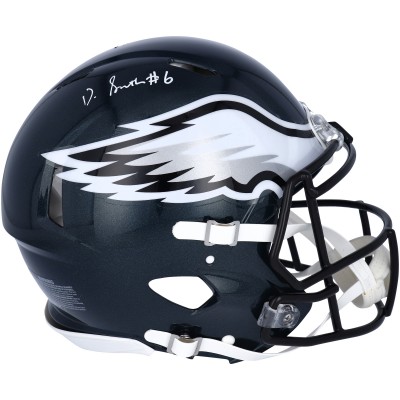 DeVonta Smith Philadelphia Eagles Authentic Autographed Riddell Speed Authentic Helmet