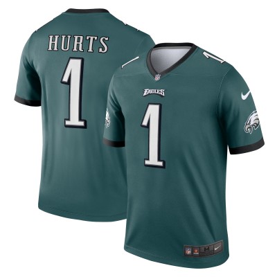 Игровая джерси Jalen Hurts Philadelphia Eagles Nike Legend - Midnight Green