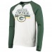 Футболка с длинным рукавом Green Bay Packers Junk Food Colorblock - White/Green