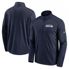 Seattle Seahawks Nike Navy Logo Pacer Performance Half-Zip Jacket