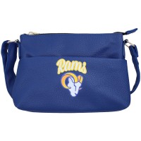 WoLos Angeles Rams FOCO Logo Script Crossbody Handbag