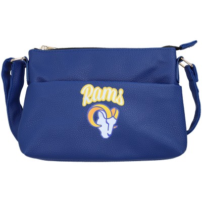WoLos Angeles Rams FOCO Logo Script Crossbody Handbag