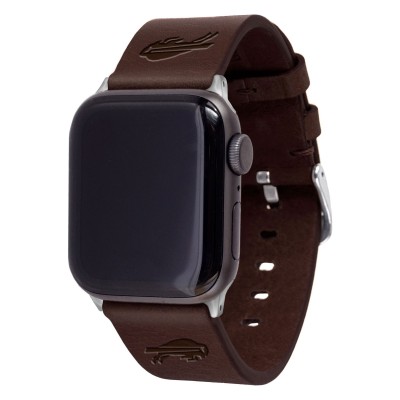 Браслет Buffalo Bills Leather Apple Watch - Brown - оригинальные аксессуары NFL Баффало Биллс