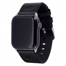 Браслет Carolina Panthers Leather Apple Watch - Black