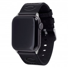 Браслет Chicago Bears Leather Apple Watch - Black