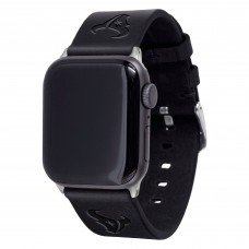 Браслет Houston Texans Leather Apple Watch - Black