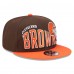Бейсболка Cleveland Browns New Era Wordmark Flow 9FIFTY - Brown/Orange