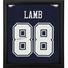 Игровая джерси Autographed Dallas Cowboys CeeDee Lamb Fanatics Authentic Framed Navy Nike Limited Shadowbox