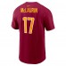 Футболка с номером Terry McLaurin Washington Commanders Nike - Burgundy