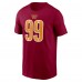 Футболка с номером Chase Young Washington Commanders Nike - Burgundy