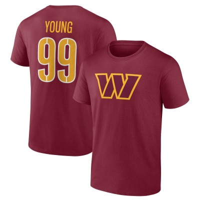 Футболка Chase Young Washington Commanders Player Icon- Burgundy