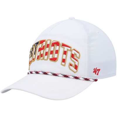 Бейсболка New England Patriots 47 White Hitch Stars and Stripes Trucker