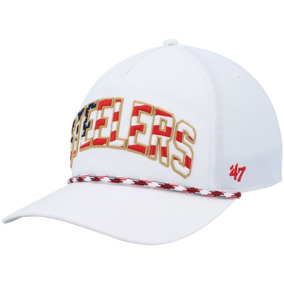 Бейсболка Pittsburgh Steelers 47 Hitch Stars and Stripes Trucker - White