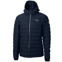 New England Patriots Cutter & Buck Navy Mission Ridge Repreve Full-Zip Puffer Jacket