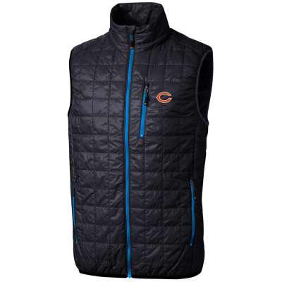 Жилетка Chicago Bears Cutter & Buck Navy Rainier Full-Zip Puffer