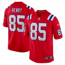New England Patriots Hunter Henry Nike Red Game Alternate Jersey