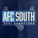 Футболка Tennessee Titans 2021 AFC South Division Champions Blocked Favorite - Navy - оригинальная атрибутика плейофф НФЛ 2021/2022
