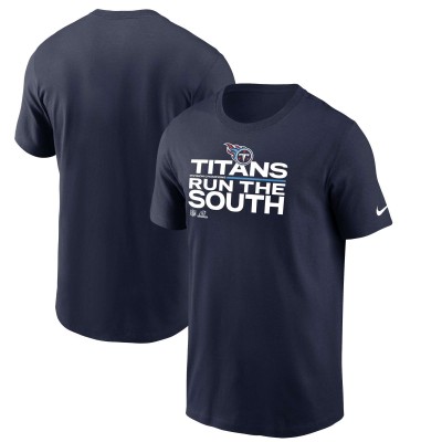 Футболка Tennessee Titans Nike 2021 AFC South Division Champions Trophy Collection - Navy - оригинальная атрибутика плейофф НФЛ 2021/2022