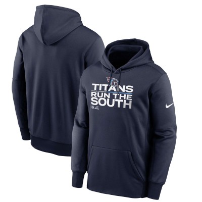 Толстовка с капюшоном Tennessee Titans Nike 2021 AFC South Division Champions Trophy Collection - Navy - оригинальная атрибутика плейофф НФЛ 2021/2022