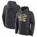 Толстовка с капюшоном Pittsburgh Steelers 2021 NFL Playoffs Bound Lights Action - Heathered Charcoal - оригинальная атрибутика плейофф НФЛ 2021/2022