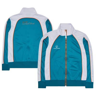 Miami Dolphins UNKNWN Aqua Full-Zip Track Top