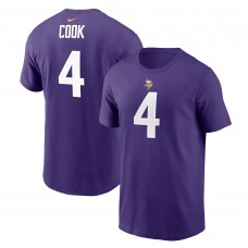 Футболка с номером Dalvin Cook Minnesota Vikings Nike - Purple
