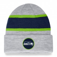 Вязанная шапка Seattle Seahawks Logo - Heather Gray