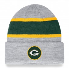 Шапка Green Bay Packers Logo Cuffed Knit - Heather Gray