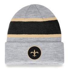 Шапка New Orleans Saints Fanatics Heather Gray Logo Cuffed Knit